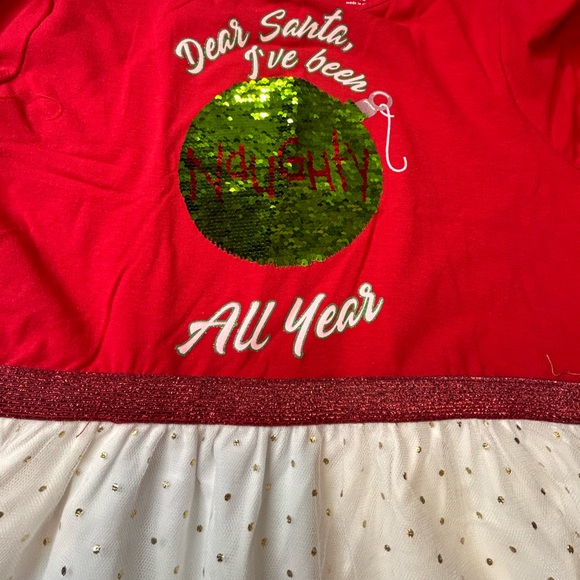 NWT Christmas Dress Girls Nice |Naughty Size XS. Colorful multicolor - Picture 14 of 14